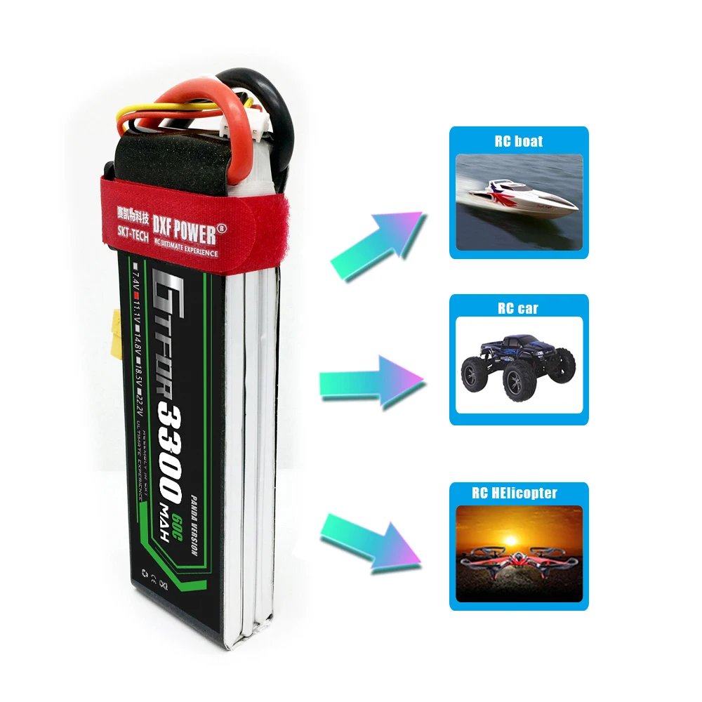 GTFDR 3S 11 1 V 3500mAh 60C Max120C RC вертолетный литий ионный аккумулятор для автомобиля лодки