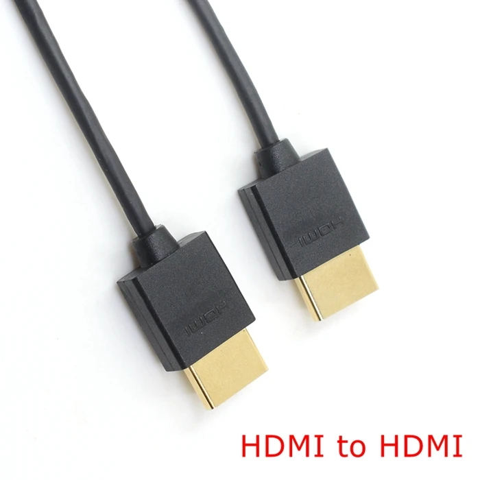 1 м OD 3,0 мм супер мягкий тонкий HDMI Мужской к HDMI и мини HDMI Мужской кабель для мото мобильный телефон планшет 3 фута светильник-вес портативный - Цвет: HDMI