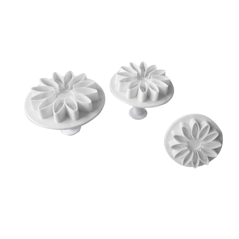 

Plum Flower Cookie Cutter Fondant Biscuit Mold 3Pcs/Set Plunger Sugarcraft Cake tools Decorating Cake Decorating Tools