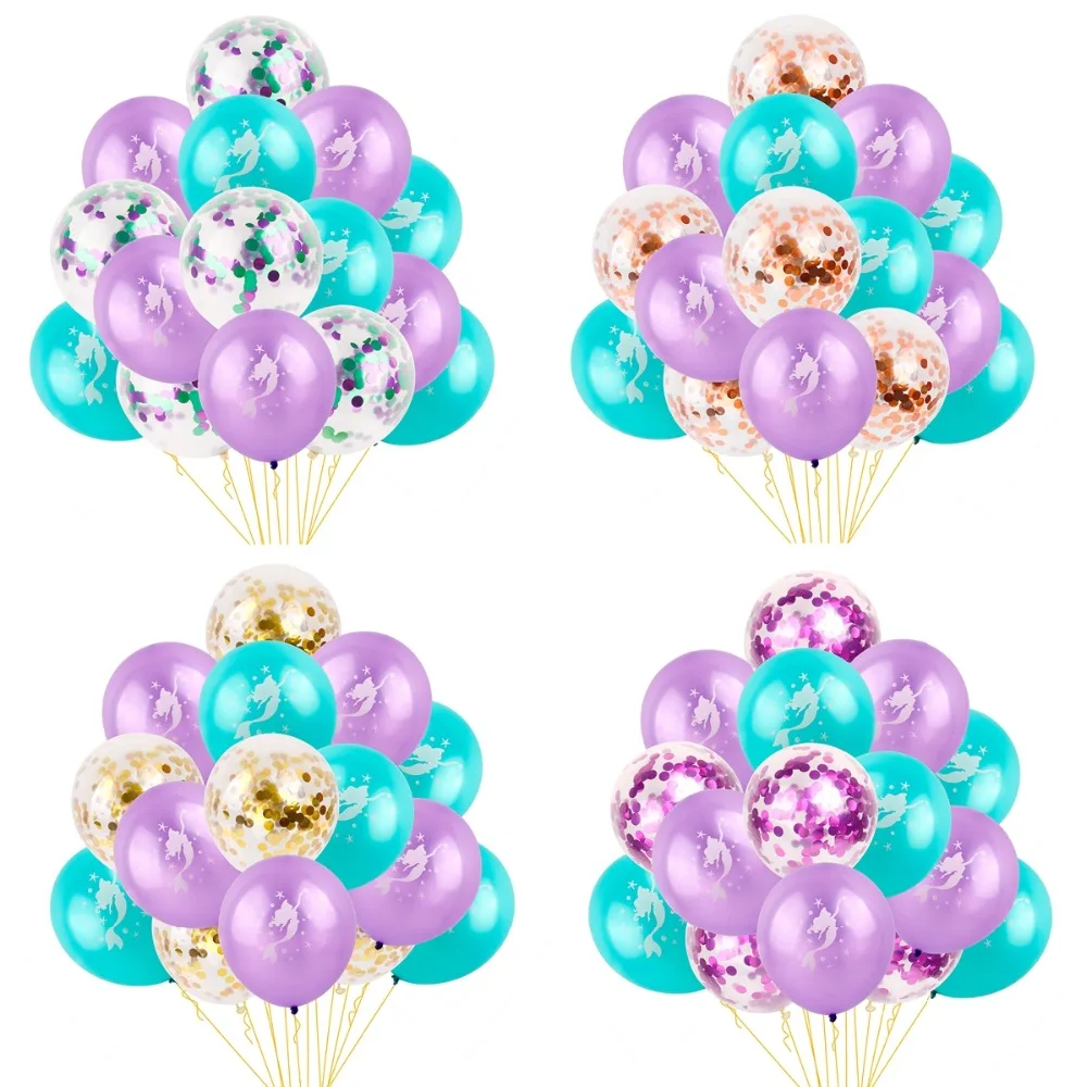 FENGRISE Paper Mermaid Banner Kids Mermaid Birthday Party Supplies Mermaid Decoration Happy Birthday Garland Girl Birthday Decor