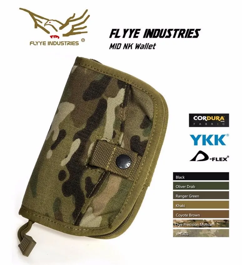 FLYYE MOLLE кошелек средней шеи военный походный модульный боевой CORDURA PH-A025