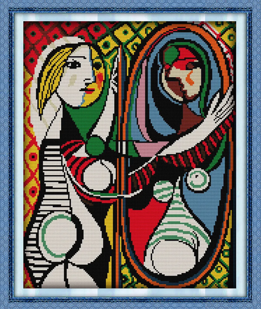 Картина девушка перед зеркалом пикассо