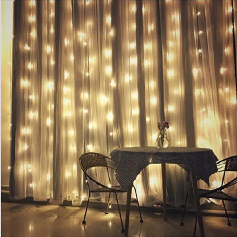 Garland Christmas Lights Home Outdoor Holiday Christmas Decorative Wedding xmas String Fairy Curtain Garlands Strip Party Lights (13)