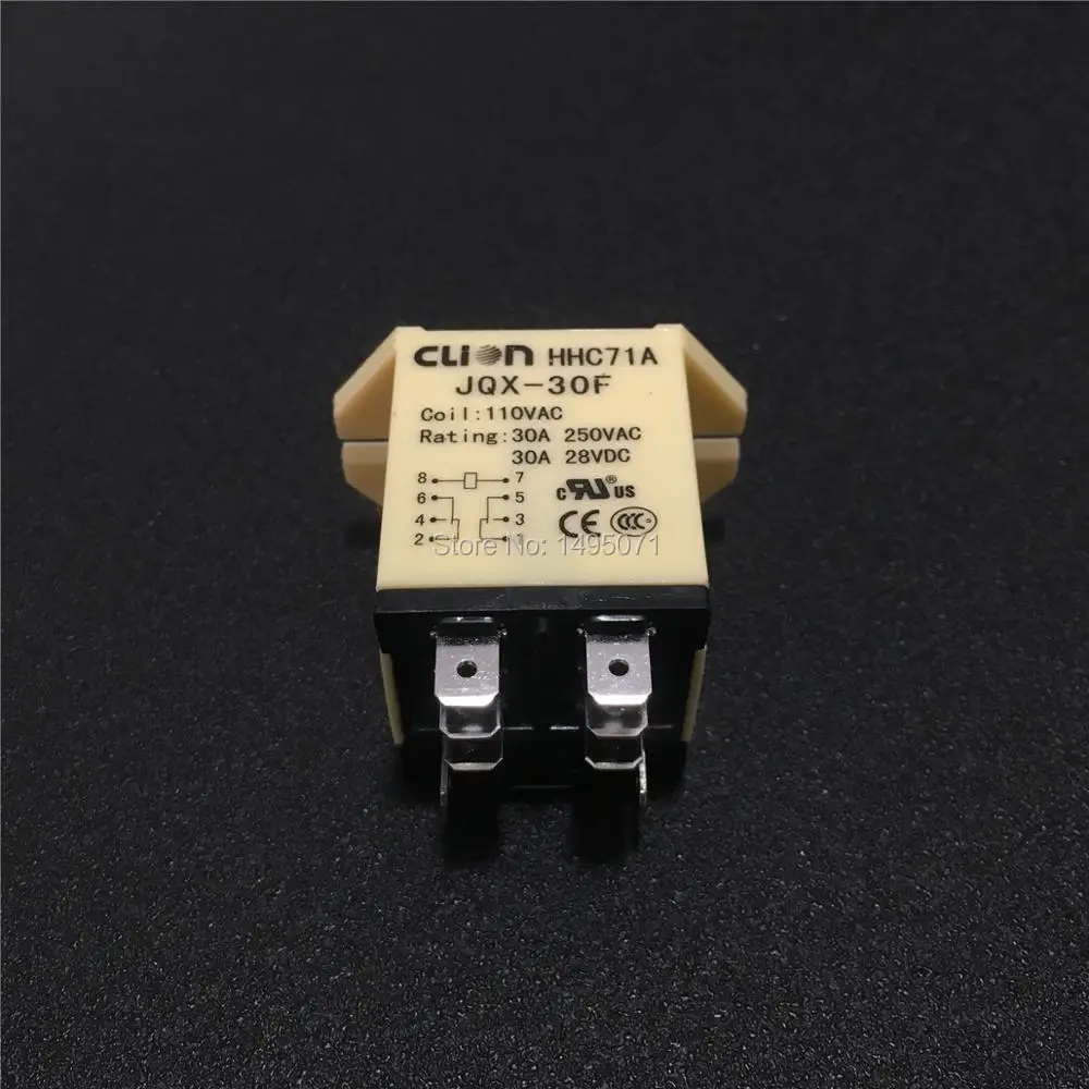 

1pcs JQX-30F-2Z 30A HHC71A High Power Relay 12VDC 24VDC 110VAC 220VAC Electromagnetic Relays JQX-30F 2Z 8-Pin DPDT 2NO 2NC