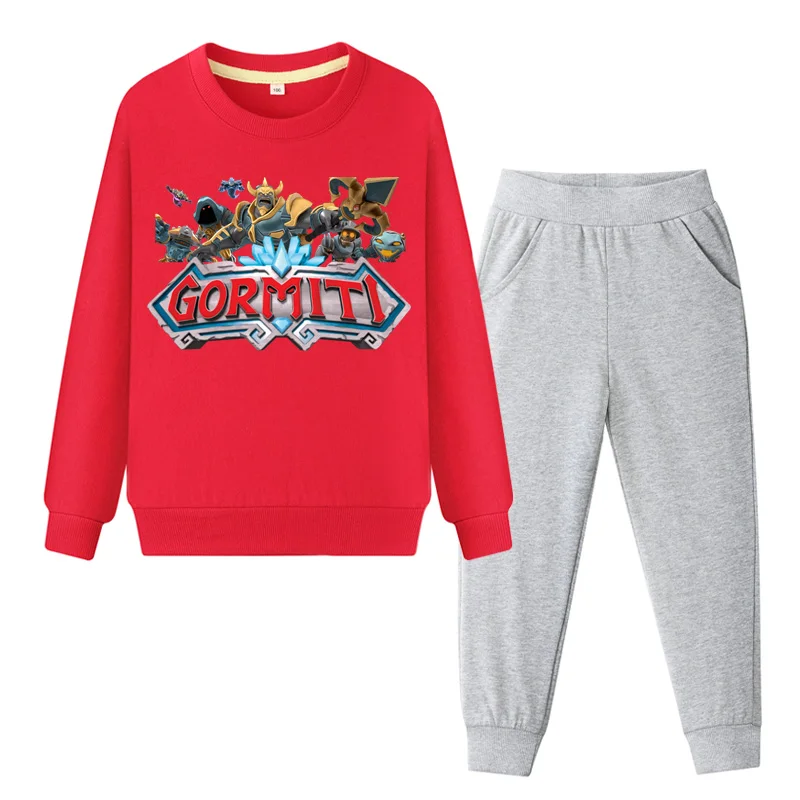 Child Pullover Coat+Pant Suit For Kids Clothing Sets Boys Gormiti Game Clothes Set Girls Pink Sports Tracksuits Baby 2019 WL105 (3)