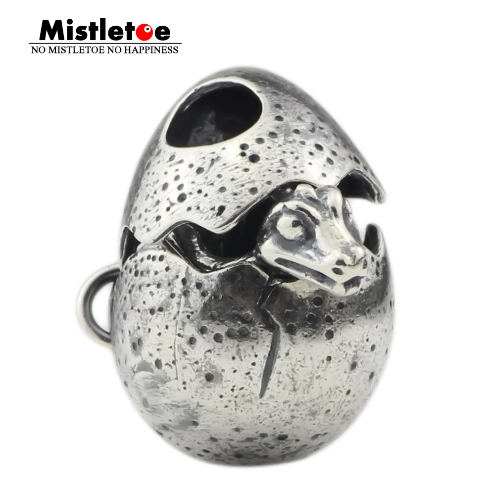 

Mistletoe 925 Sterling Silver Dragon egg Charm Bead Fit European Bracelet Jewelry