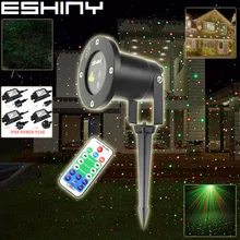 ESHINY RG пульт дистанционного управления на открытом воздухе Водонепроницаемый Xmas лазерный проектор высокого разрешения с рисунком медведя из мультика пейзаж домашний вечерние парк DJ дерево свет сада B198