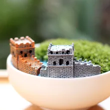 China Great Wall Decoração de Jardim Casa Casas De Fadas Em Miniatura Mini Micro Paisagismo Decoração do Ofício DIY Acessórios