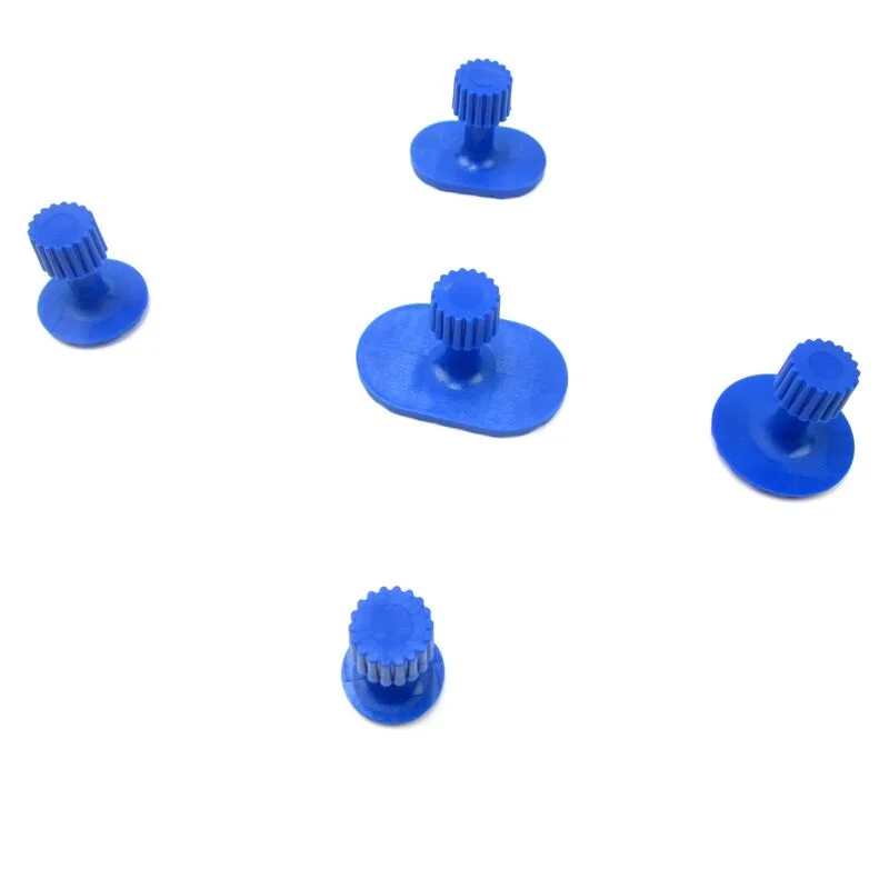 

5 Pcs Glue Tabs Pulling Car Dent Suction Cup Paintless Repair Blue Color