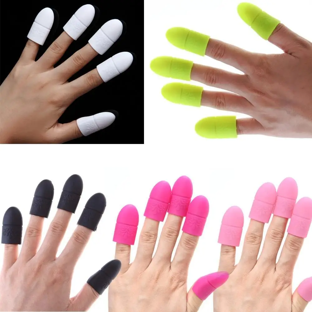 

5pcs Nail Art Tips UV Gel Polish Remover Wrap Silicone Soak Off Cap Clip Cleaning Varnish Reuseable Nail Art Tools