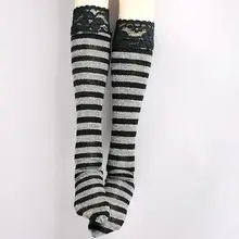 11 Grey Black Stripe Socks Stockings 1 4 MSD DZ DOD AOD LUTS BJD Dollfie