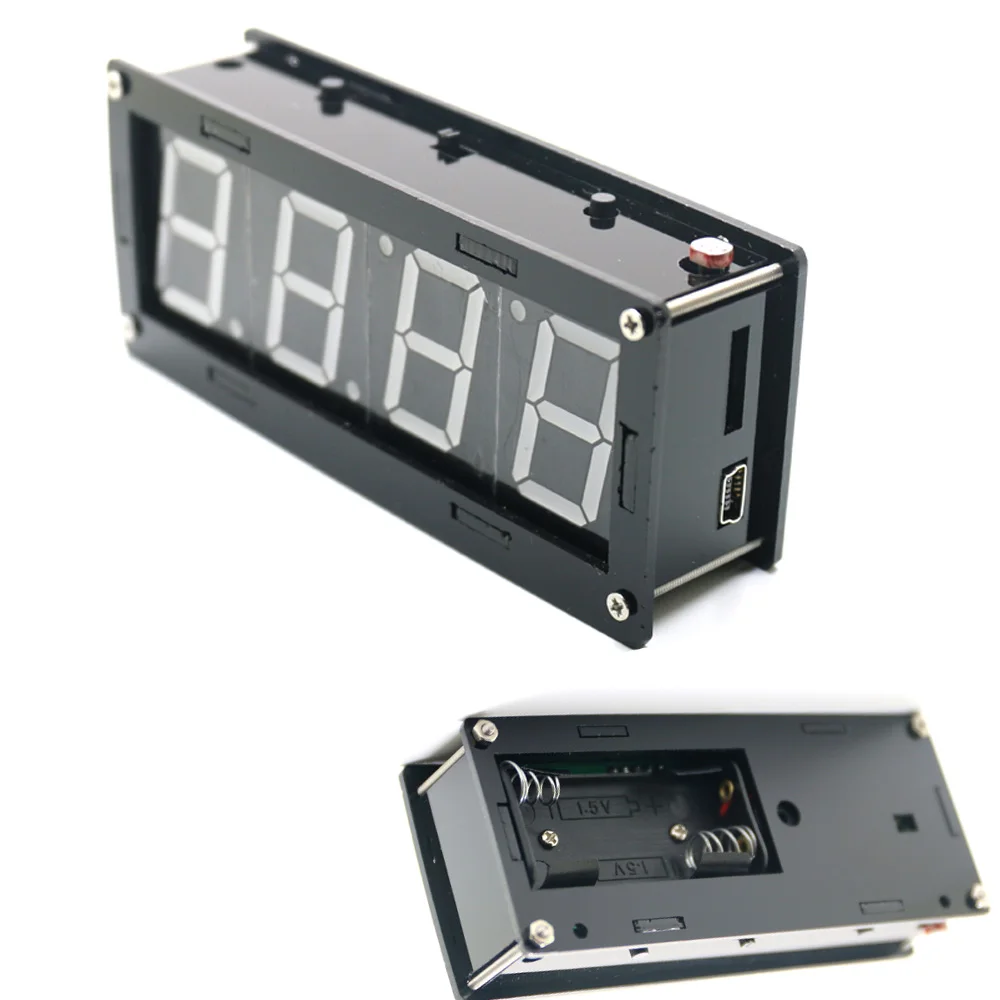 Электронный DIY Kit 1 дюйм цифровые часы-трубка комплект высокая точность DS3231 4-разрядный Дисплей с Чехол Diy Kit Электронная