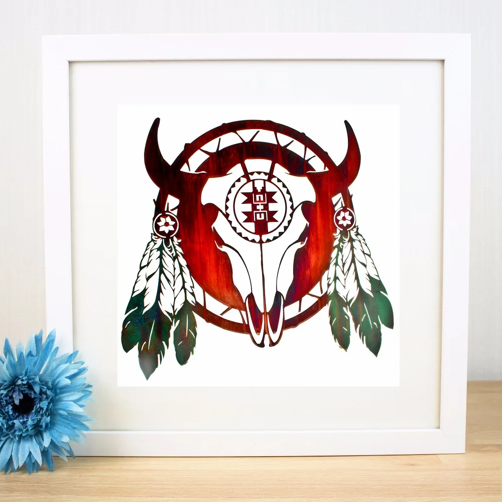 Buy Native American Indian Symbolic Canvas Art Print