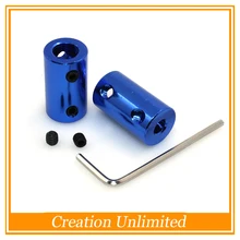 5PCS OD14L25 5x8mm Aluminium Alloy Coupling 5mm to 8mm Shaft Couplings with Hex Wrench+Screws Motor Coupler Connector
