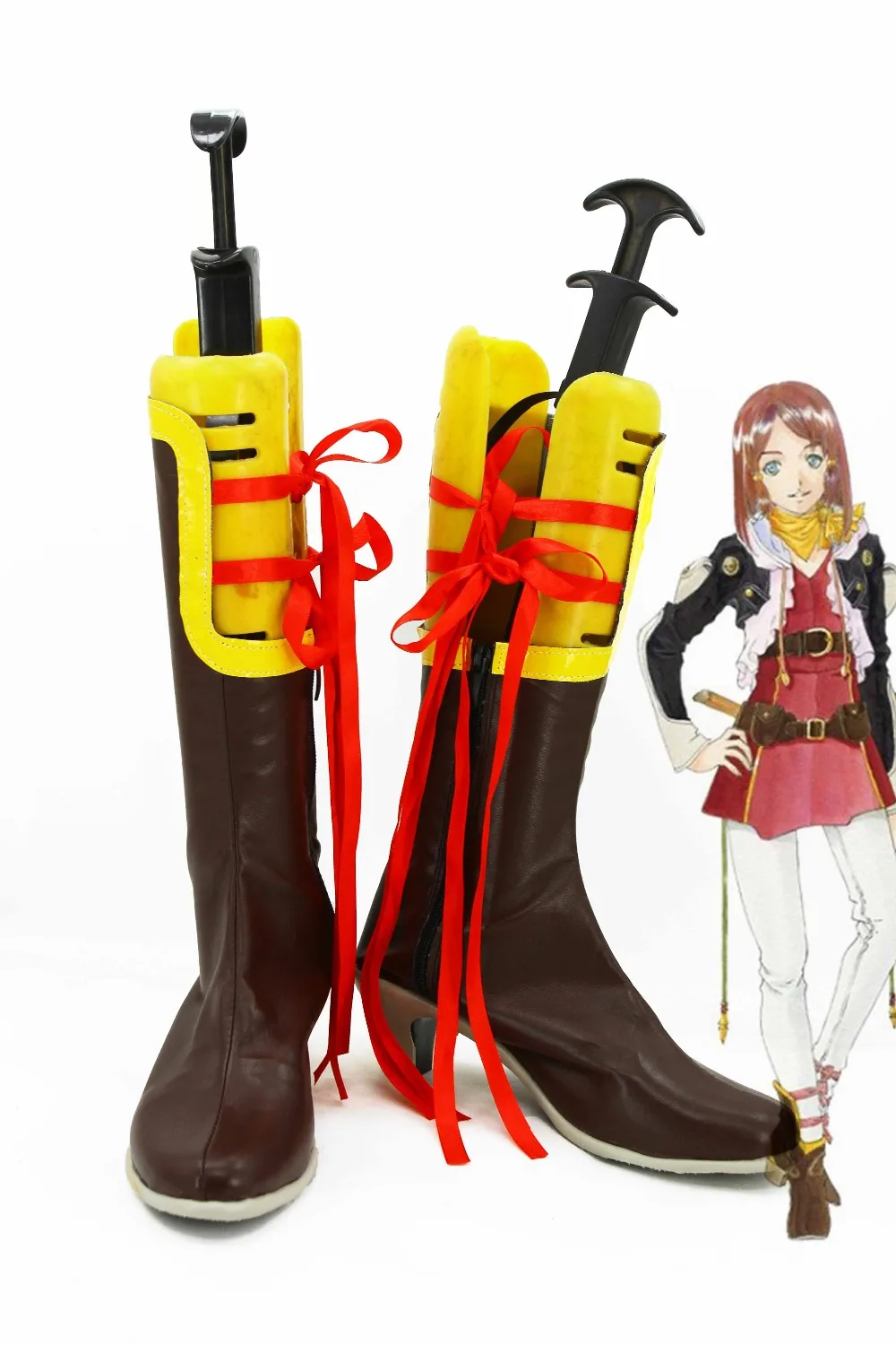 

Новые сапоги для косплея из аниме туфли сказки Zestiria Rose на заказ