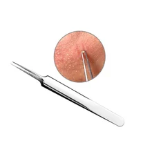 Нержавеющая сталь угри, акне, недостатки кожи выталкиватель экстрактор для прыщей иглы изгиб угорь клип пинцет прибор для ухода за лицом