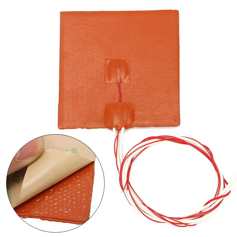 DWZ 12x12cm Silicone 120W 12V Heater Pad Heating Mat For 3D Printer Heated Bed