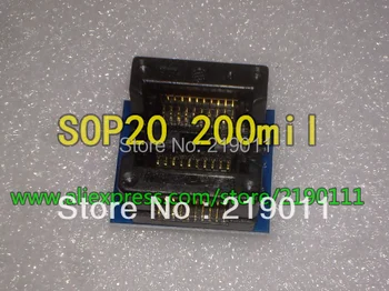 

1pcs,FREE SHIPPING SOP20 to DIP20 SOP20 turn DIP20 also support WideSOP8 Programmer adapter Socket for wide 200mil