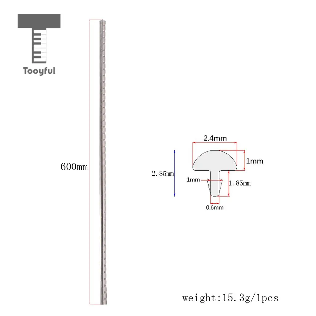Tooyful 20 штук никелирование медный гитарный гриф проволоки 2,4 мм для гитары латунный мандолин diy части