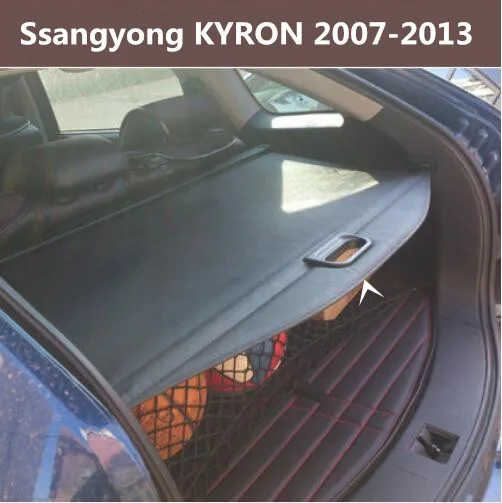 

JIOYNG Car Rear Trunk Security Shield Cargo Screen Shield shade Cover For Ssangyong KYRON 2007 2008 2009 2010 2011 2012 2013