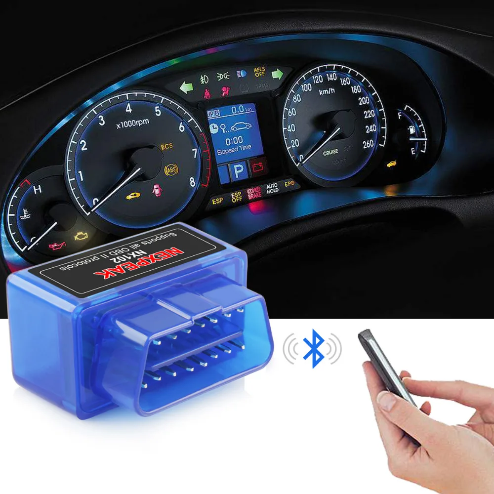 Автоматический диагностический Супер Мини OBD2 ELM327 V1.5 Bluetooth диагностический инструмент v 1,5 obd2 elm 327 работает на Android Крутящий момент PIC код ридер