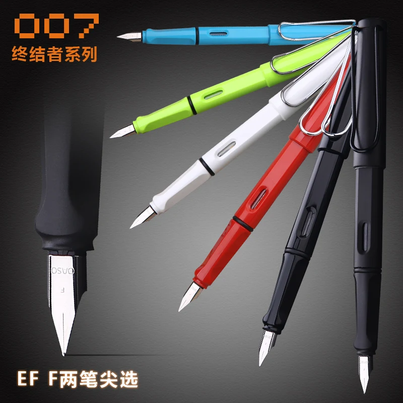OASO S007 Fashion Matte Black Fountain Pen with 0.38mm EF Nib Luxury Resin Ink Pens for Business Gift Pen Free Shipping OASO S007 Fashion Matte Black Fountain Pen with 0.38mm EF Nib Luxury Resin Ink Pens for Business Gift Pen Free Shipping