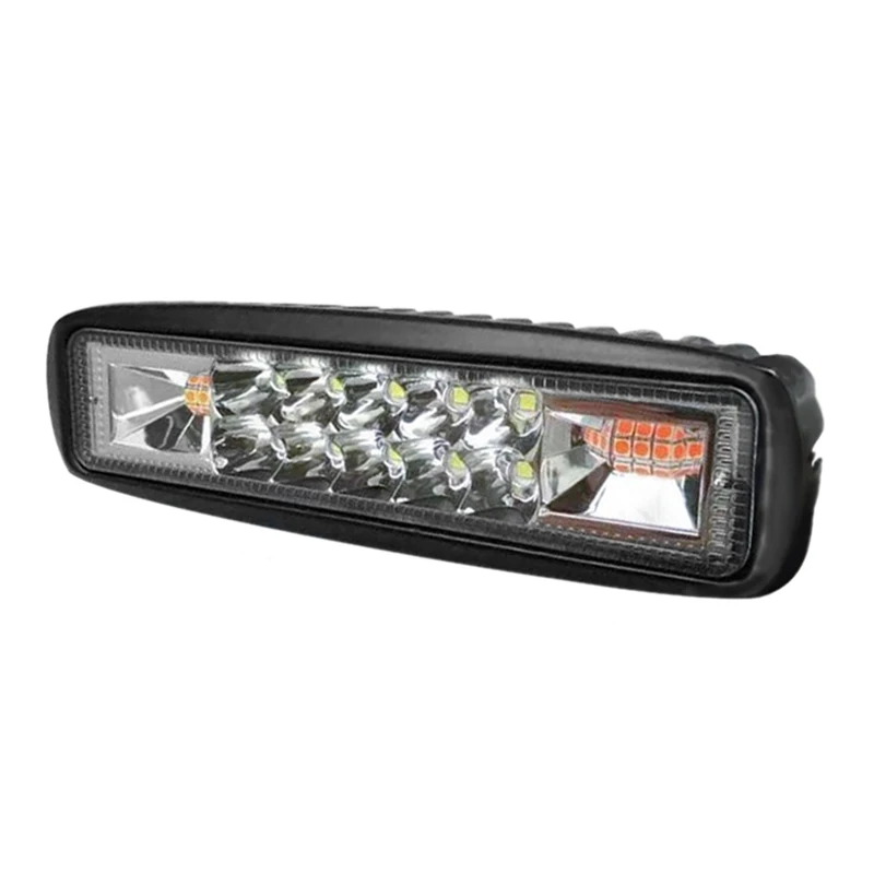 

4X Amber/White 6 Led Car Truck Emergency Beacon Warning Hazard Flash Strobe Light