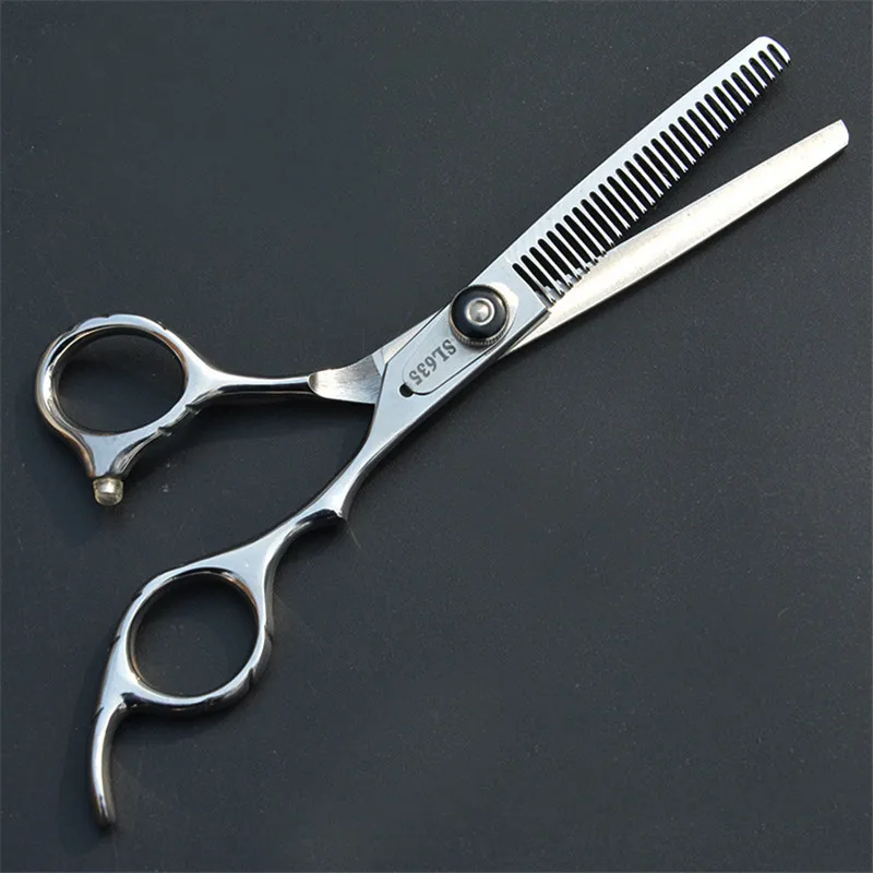 6.0 Inch Japan 440c Barber Thinning Shears Titanium Hot Shears