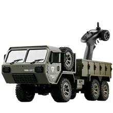 RC TRUCK US Army Military Car 1:16 2.4G 6WD Rock Crawler Command Communication Vehicle toys