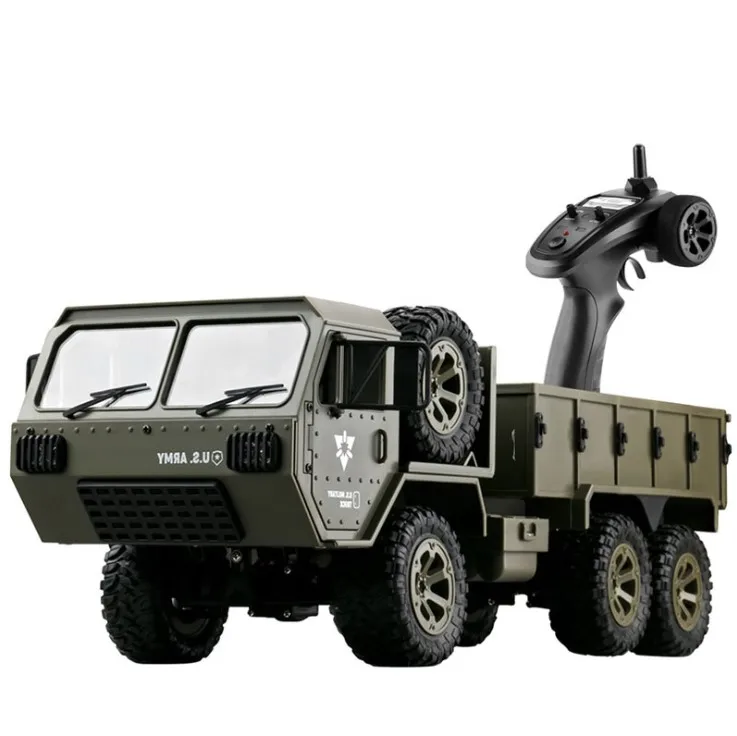 

RC TRUCK US Army Military Car 1:16 2.4G 6WD Rock Crawler Command Communication Vehicle toys