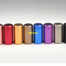 500 шт/партия 45x65 мм титановые легированные банки Чайники заварочные мини Caddy герметичные канистры чайная коробка металлический чайный заварник хранение чая коробки для путешествий