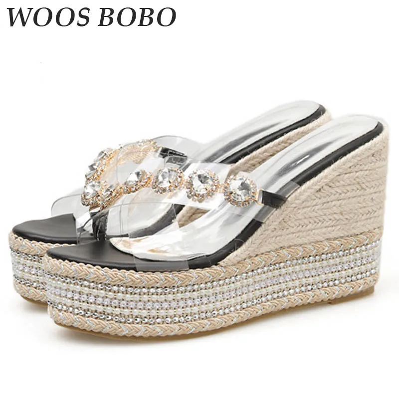 

BOBO Summer Fashion Womens Sandals Platform Wedge Flip flops Luxury Elegant Woman Brand Casual Slides Lazy Female Sandals Girl