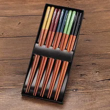 5 пар Натуральные Бамбуковые Традиционные палочки для еды винтажный китайский ужин ручной работы экологичный Хаши индивидуальный классический обернутый