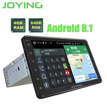 Joying 4 GB + 64 GB OCTA CORE 8 “Android 8.1 Radio Stereo 1 Din Auto Lettore Multimediale GPS auto Radio HD Unità di Testa DSP registratore a nastro