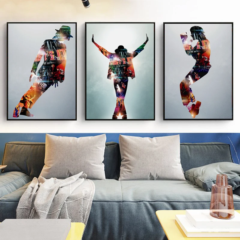 Classic Singer and Dancer Michael Jackson Canvas Painting Art Print Poster Wall Picture Home Decoration Decor | Дом и сад