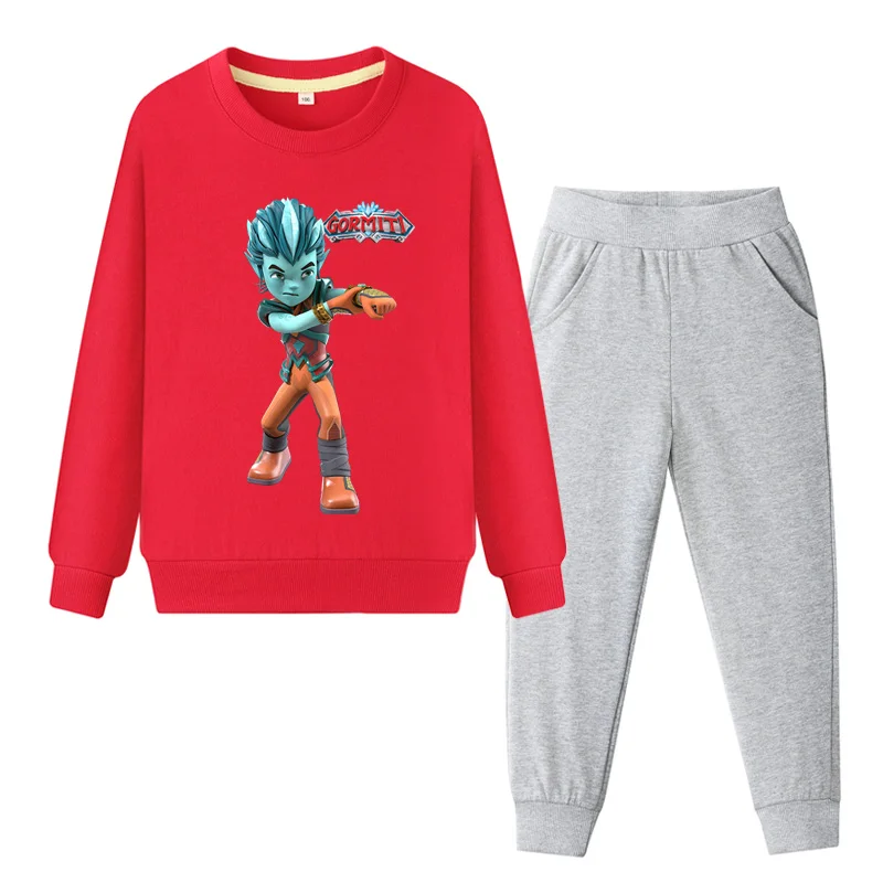 New Gormiti Game Cartoon Clothing Sets For Kids Spring Autumn Tracksuits Children Clothes Sets Coat+Pant Suit Boy Girls DY105 (5)