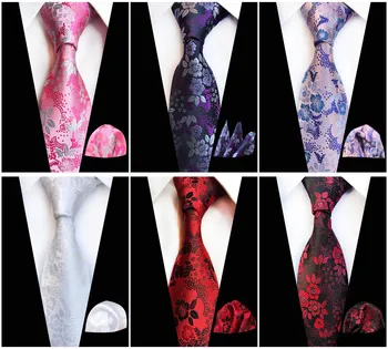 

2020 Fashion Plum Multicolor Men's Tie Handkerchief Towel Set Fashion Explosion Business Men's Decorative Tie Pocket Towel Suit