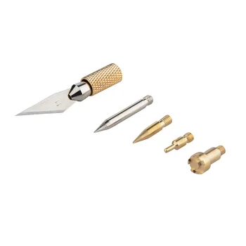 

6 in 1 Wood Burning Pen Tips Stencil Soldering Iron Tip For Pyrography Woodworking Carving Tool for DIY Hobby Craft