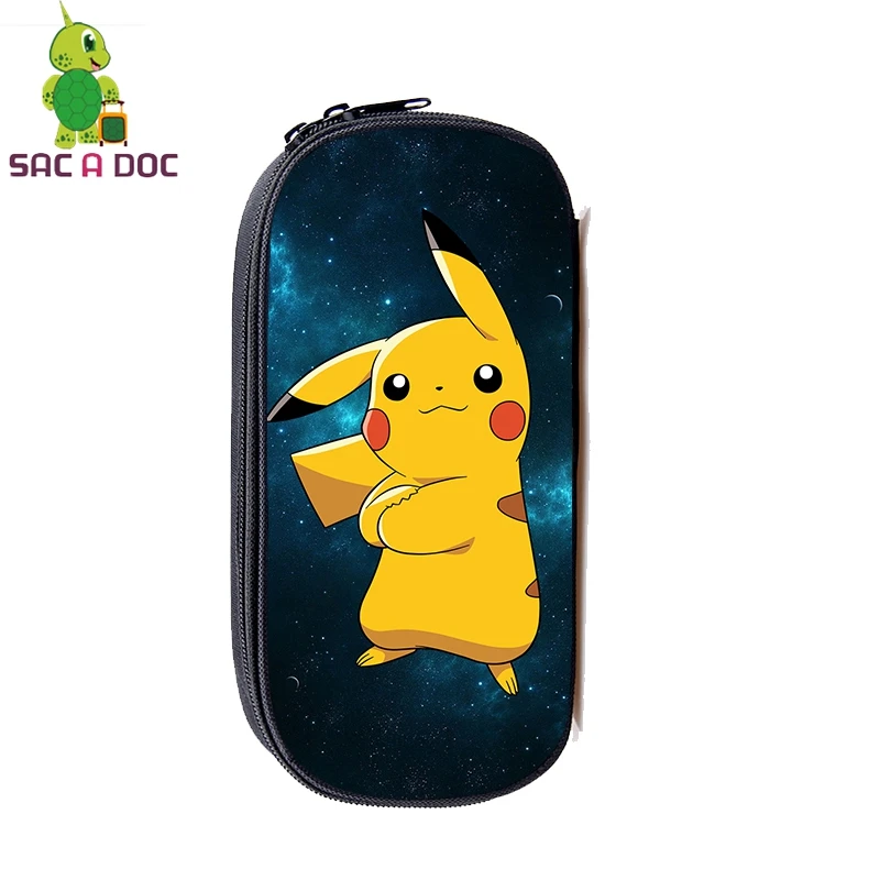 22 Pokemon Pikachu Galaxy Космические косметички большой карандаш держатель Детские Канцелярские Принадлежности для мальчиков сумки для хранения Макияж сумка - Цвет: 22