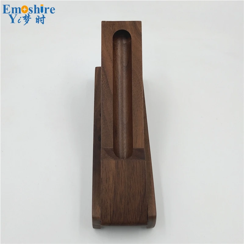 Emoshire Walnut natural color pencil case custom wood pen box stationery gift pencil box wholesale authentic (7)