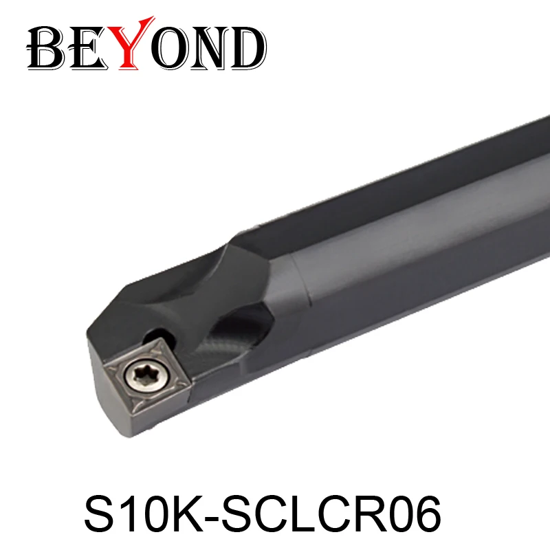 10pcs CCMT060204-HM Inserts S10K-SCLCR06 Lathe Turning Tool Holder Boring Bar 