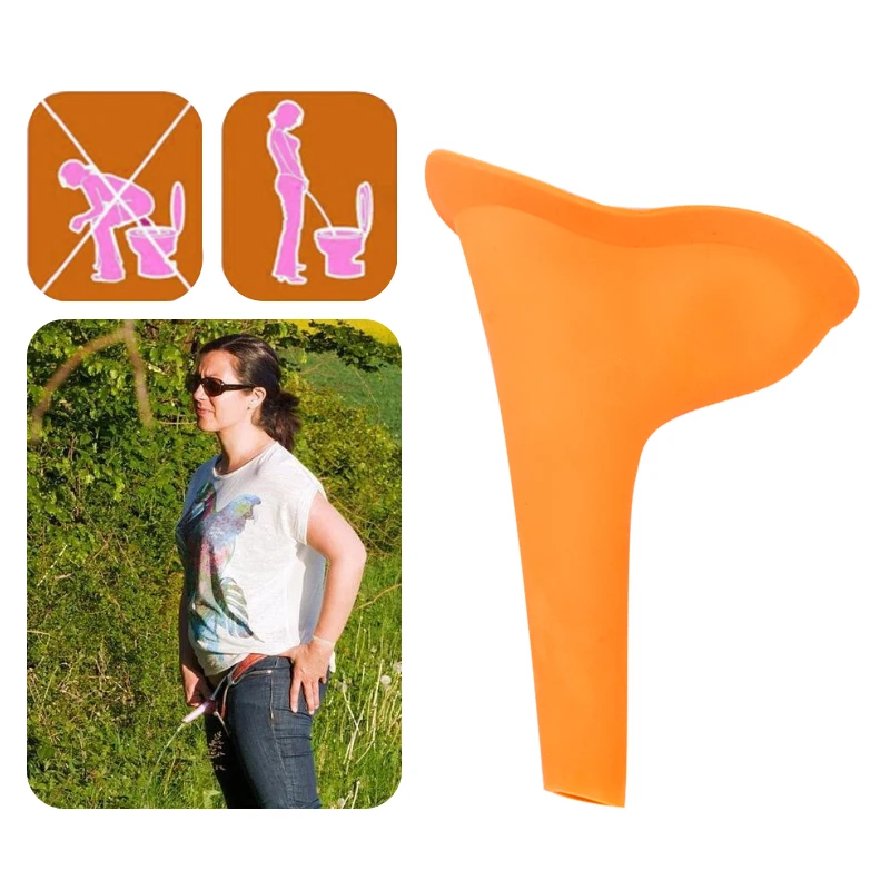 High Quality Portable Women Camping Urine Device Funnel Urinal Female Travel Urination Toilet Women Stand Up& Pee Soft