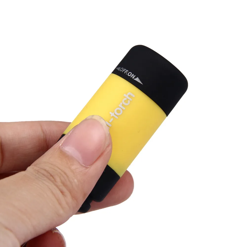 Светодиодный мини-фонарь 0,3 W 25Lum USB Перезаряжаемые светодиодный фонарь лампа брелок мини фонарь яркий светильник светодиодный вспышка светильник - Испускаемый цвет: Yellow