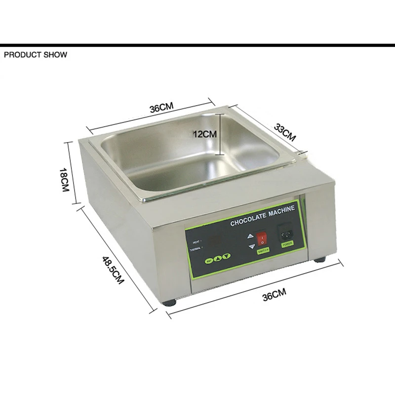 Digital Candy Chocolate Melting Pot Food Melter Stainless Steel Chocolate Fountains Machine With 8 KG Capacity melting machine
