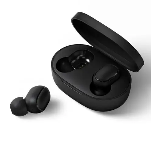 Оригинальные Xiaomi Redmi Airdots TWS Bluetooth 5,0 наушники беспроводные активные шумоподавления с микрофоном Handsfree AI управление - Цвет: Black