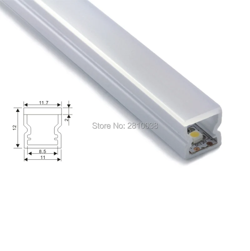 20 X 1M Sets/Lot Square anodized aluminum led bar and AL6063 aluminum led strips 1M for kitchen led or Cabinet lights