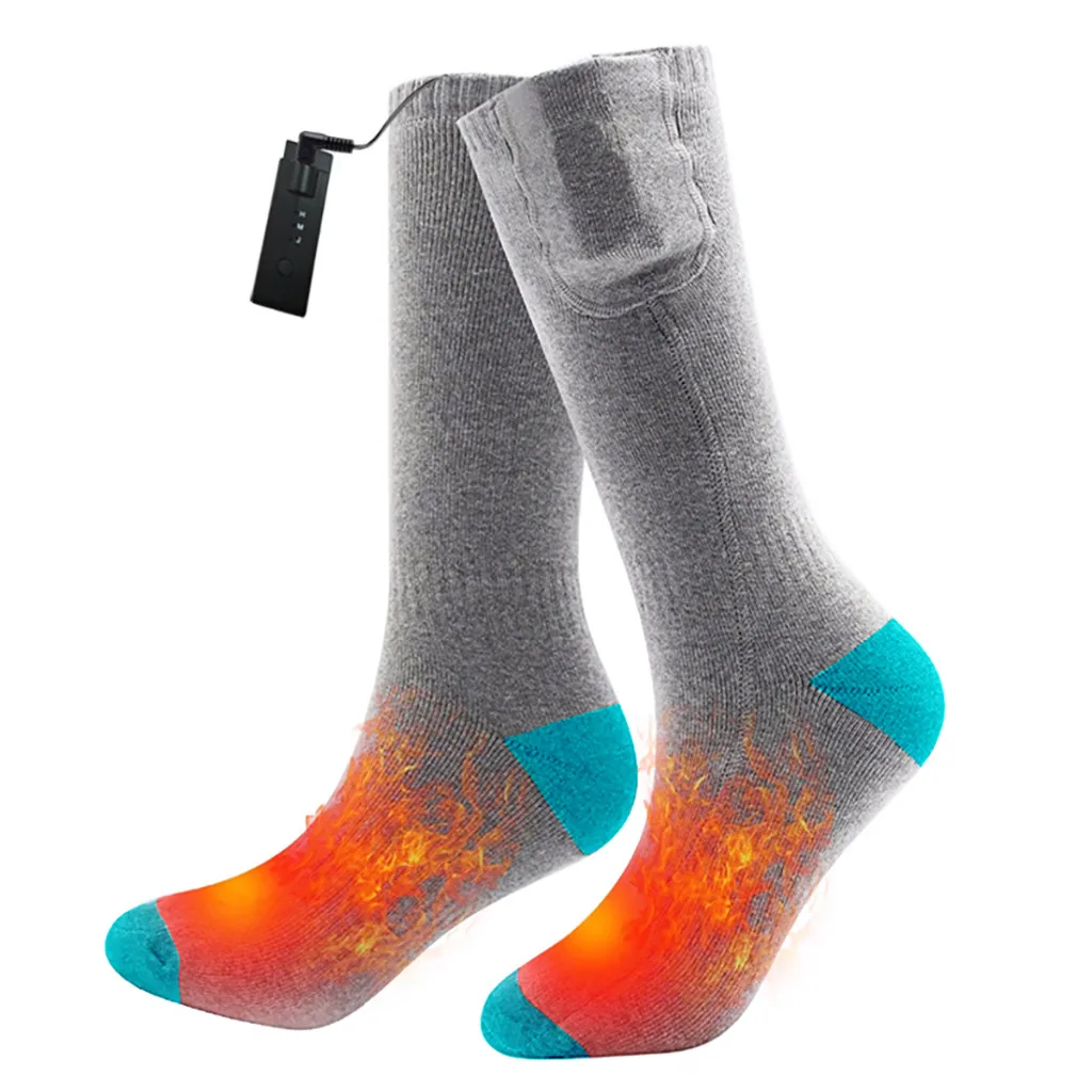 new design winter warm Rechargeable Heating Cotton Heated Socks Keep
