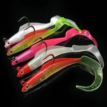4pc/lot Fishing Lures Floating Soft Lure 4 Colors Soft Baits 12CM Fishing Baits Soft Fishing Tackle 8.5g Lure Set 50pcs lot 2cm lures soft bait 9 colors fishing lure soft fishing baits silicone bait worms fishing lure with hot lc004