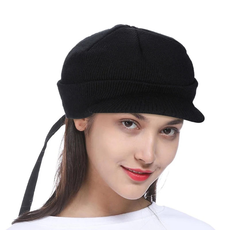 peaked beanie hats for mens