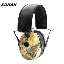 ZOHAN Electronic Earmuff NRR23DB Single Microphone Hunting Earmuffs Tactical Shooting Hearing Protection advanced modular headset cover molle headband for general tactical earmuffs microphone hunting shooting headphone cover